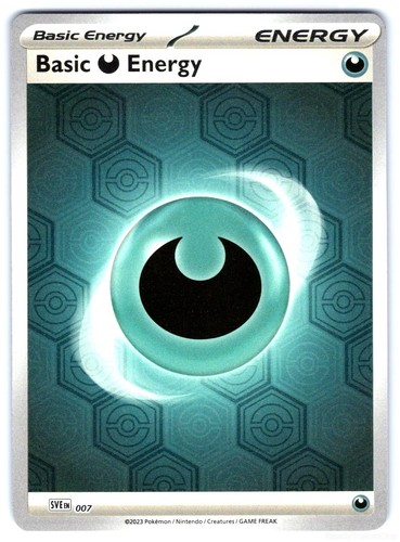 Basic Darkness Energy (Reverse Holo) 007 Common Shrouded Fable Pokemon Near Mint