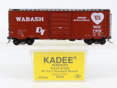HO Scale Kadee 5208 WAB Wabash ''Heart'' 40' PS-1 Single Door Box Car #7609