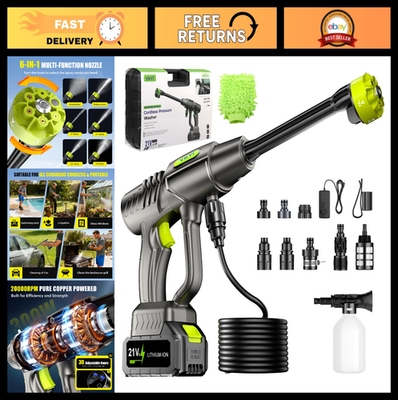 #ad Cordless Battery Pressure Washer 30 Speed Levels Portable Handheld Sprayer 6 $159.99