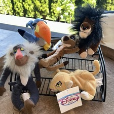 Disney The Lion King Classic Beanies Plush Lot of 5 Mini Bean Bag Timon Zazu