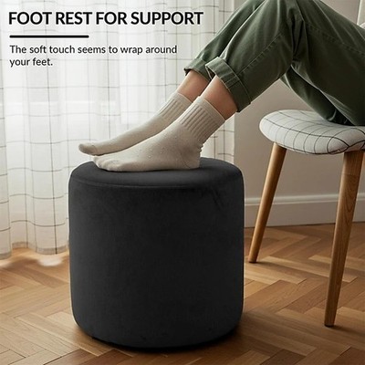 Luxus Sitzsack Samt Ottomane Sitzsack Rund Fußhocker Stuhl Auflage Pouffe