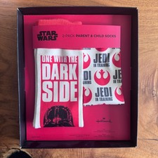 Star Wars Hallmark Parent/Child Sock Gift Set One With The Dark Side