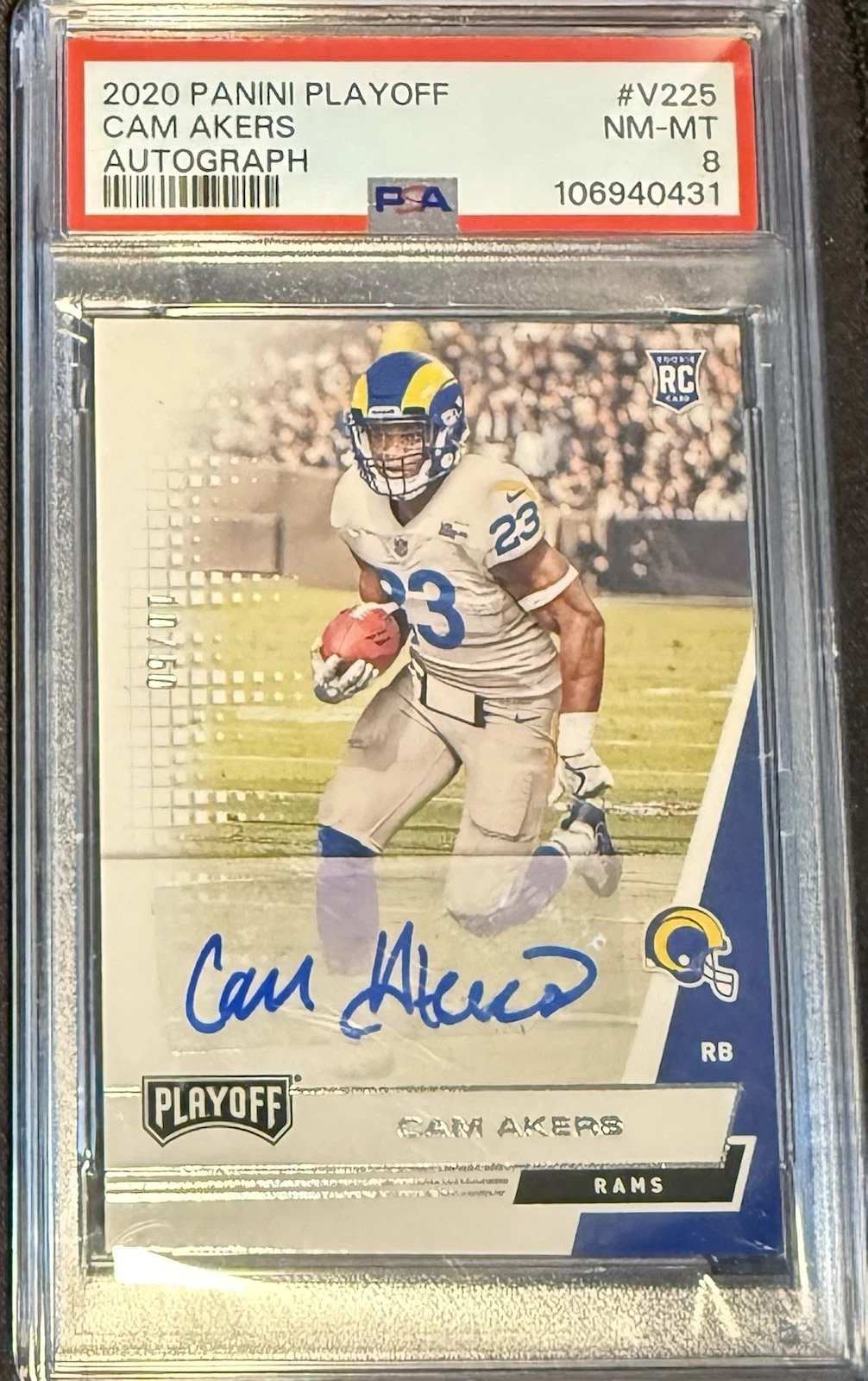 Cam Akers Panini Playoff #V225 Autograph