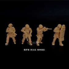 3D Printing 1/72 Russian Alpha Special Forces 4 Person Unpainted