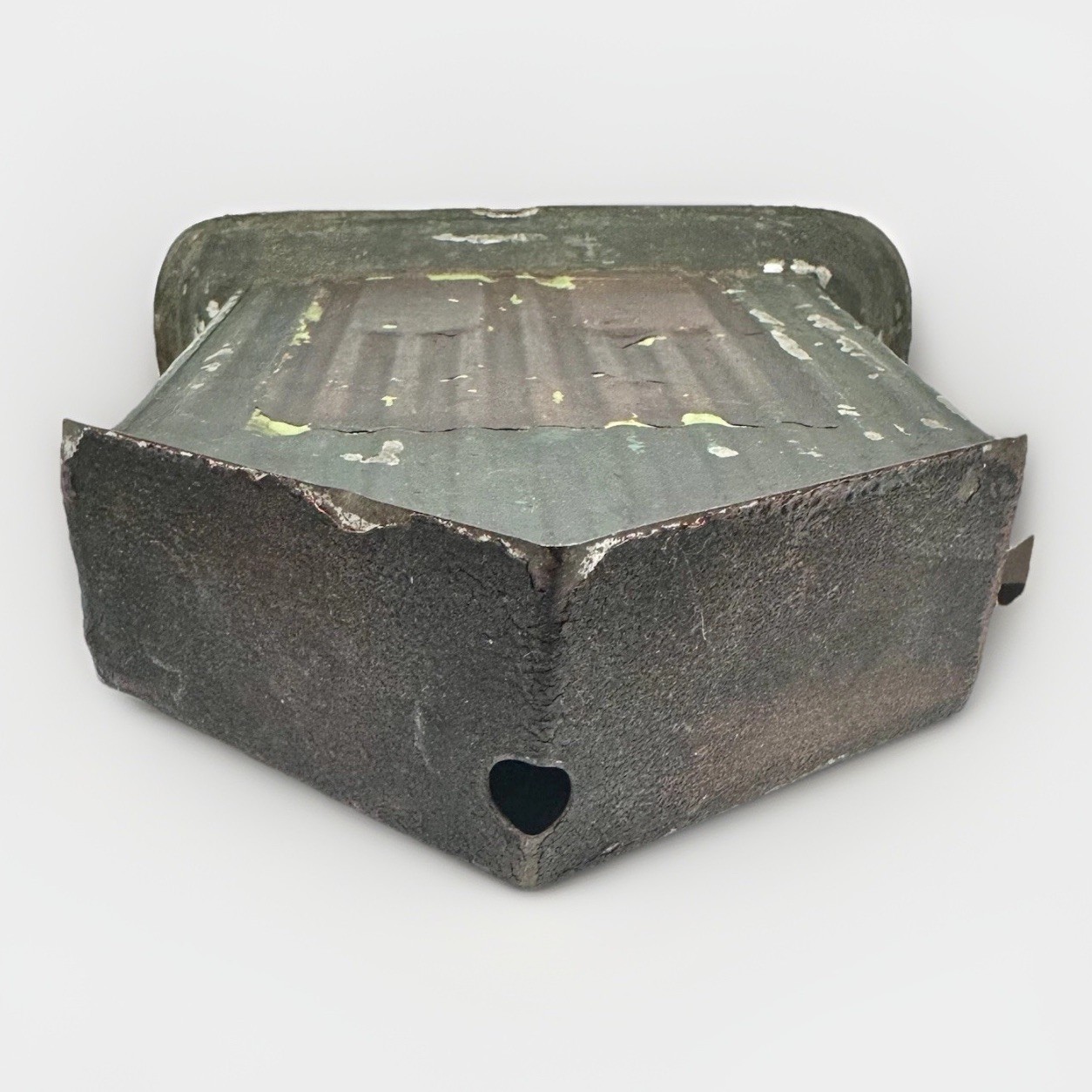 Antique German Tin Litho Weather House Barometer With Figures