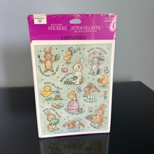 Vintage Ambassador Hallmark Sticker Sheets 8 Sheets New Old Stock Easter Animals