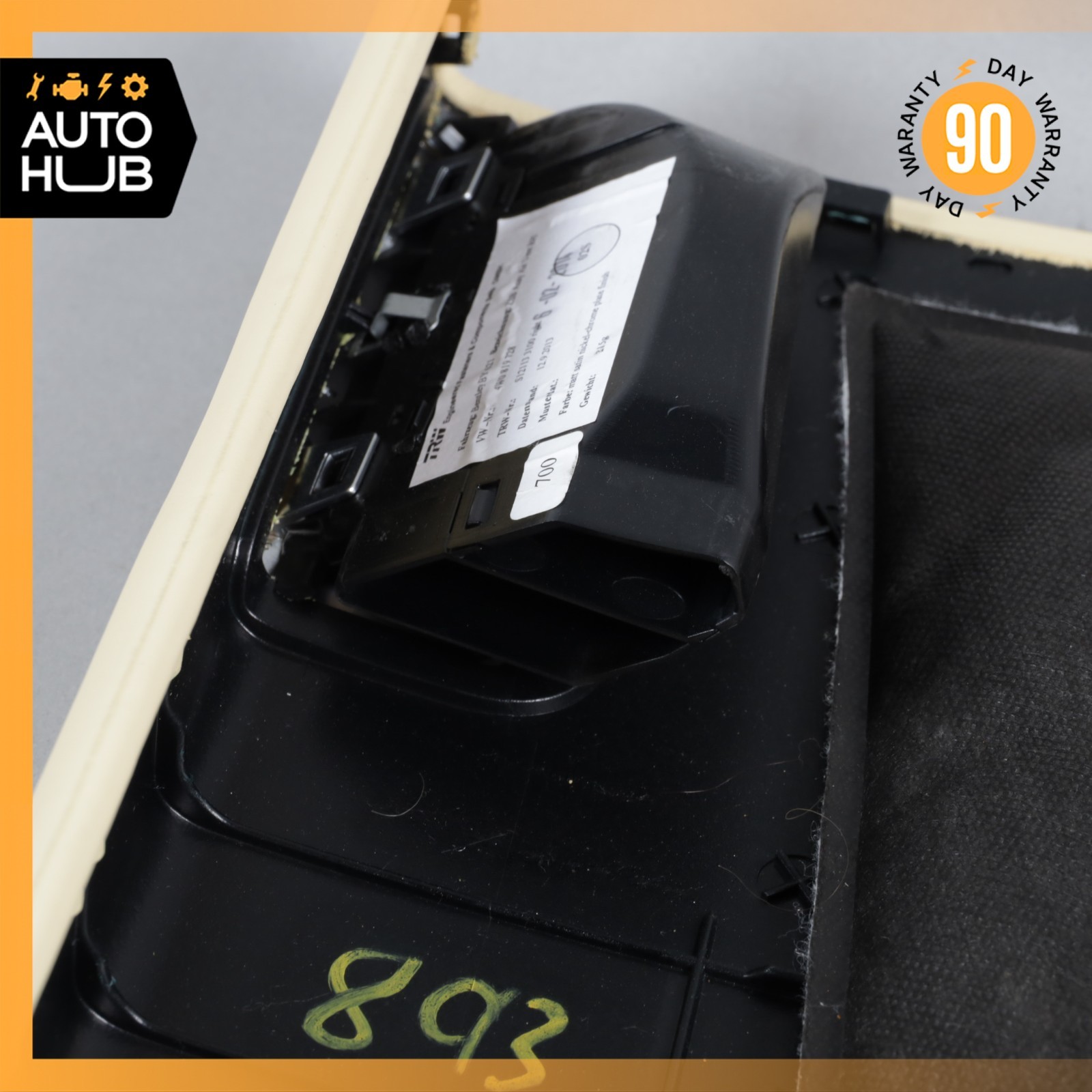 14-18 Bentley Flying Spur Right Side B-Pillar Cover Trim 3W5867336A OEM 40k