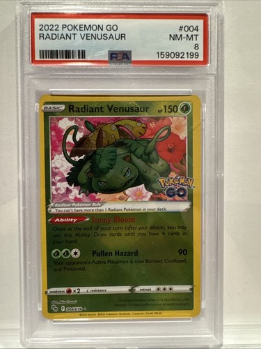 Radiant Venusaur graded PSA 8 for sale on eBay