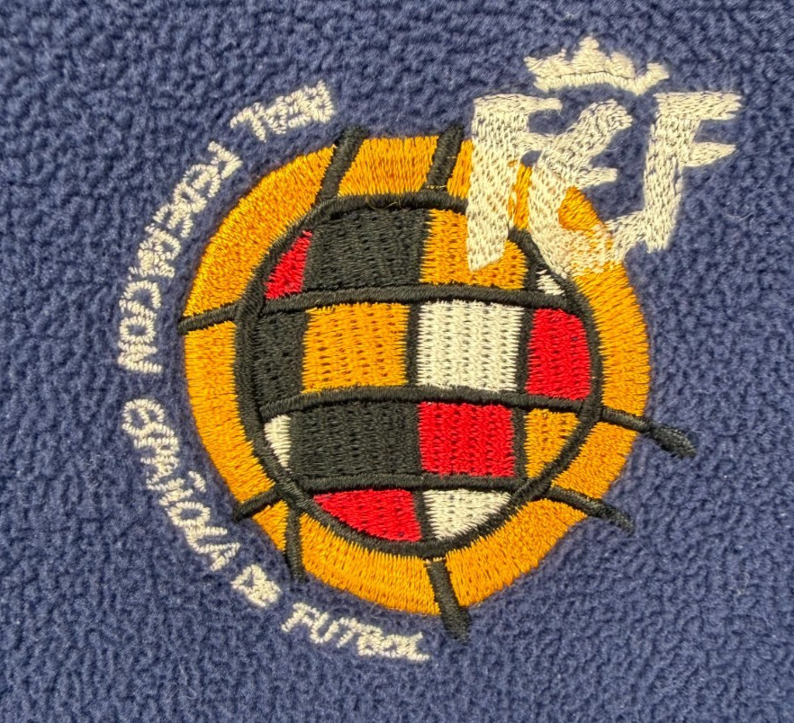 Adidas Spain FEF Royal Spanish Football Federation Track Jacket Sz L Navy 04/05 thumbnail 2