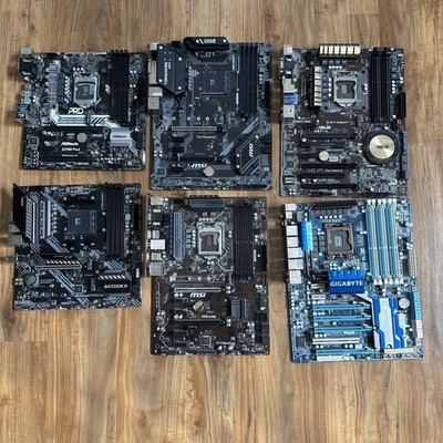 Desktop Gaming Motherboards  Lot Of 6 - All Untested