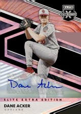 2020 Panini Elite Extra Edition #134 Dane Acker Prime Numbers A Signatures #/189