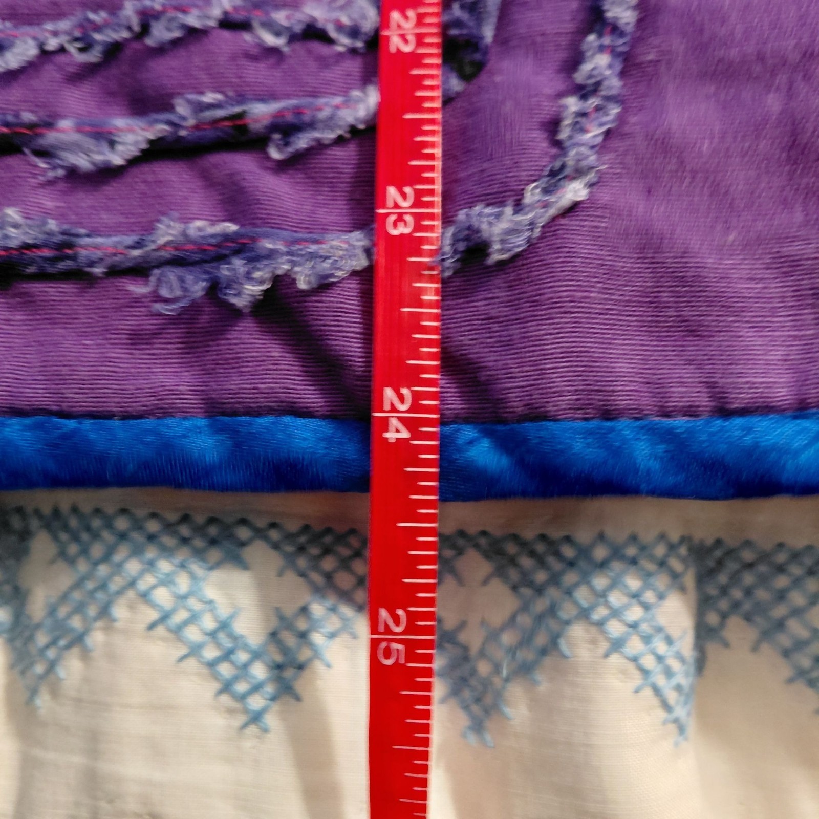 Patchwork jacket reversible blue green pink purpl… - image 6