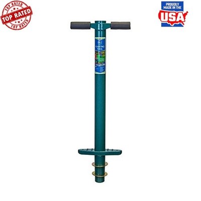 5-in-1 Lawn Garden Tool Bulb Planter Weeder/Weeding Tool Soil Test Probe Green