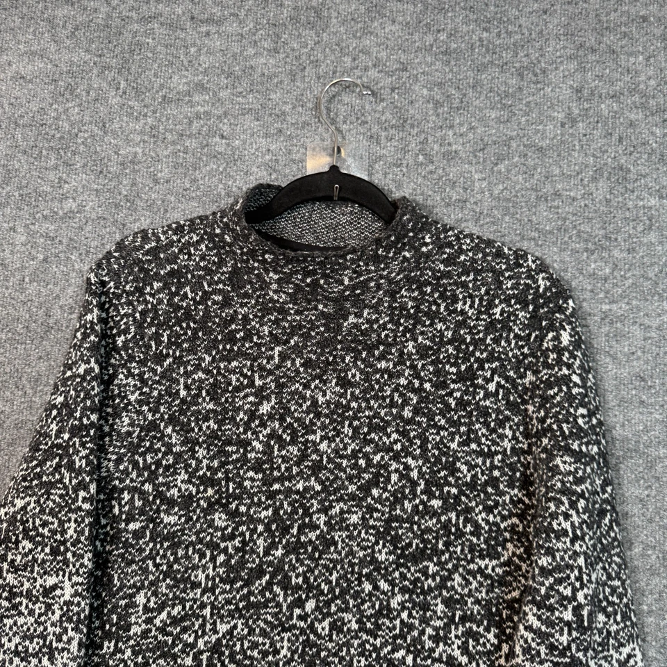 J.Jill Sweater Womens Medium Gray Roll Neck Marled Knit Pure Jill Pullover Soft - Image 3 of 4