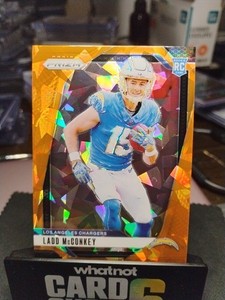 2024 Panini Prizm - Rookies Ladd McConkey #365 Orange Ice Prizm (RC)