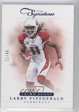 2012 Panini Prime Signatures Prime Proof Blue 21/49 Larry Fitzgerald #14 0f8