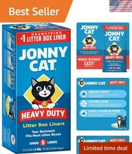 Jonny Cat Litter Box Liners: Heavy Duty Tear & Leak Resistant