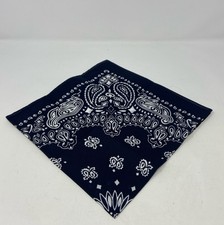 Rothco Trainmen Paisley Bandana - Standard - 22" X 22" Navy Blue