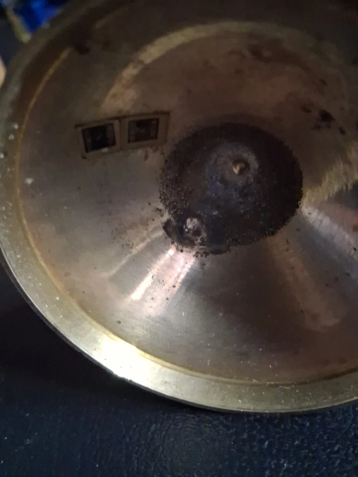 老式古董蚀刻纯色黄铜花瓶手工制作雕刻印度黄铜花瓶  — 第 4/4 张图片