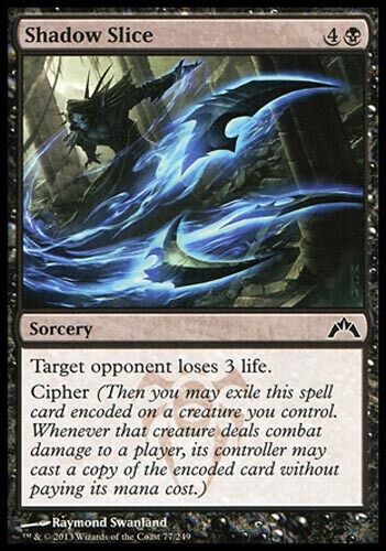 1x FOIL Shadow Slice Gatecrash MtG Magic Black Common 1 x1 Card Cards - Picture 1 of 1