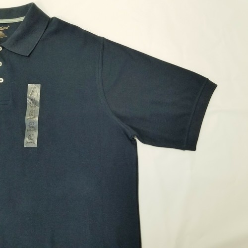 North Crest Classic XLT (46-48) 100% Cotton 3 Button Navy Short Sleeve Polo - Picture 8 of 11
