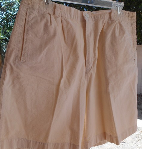 Pantalones cortos de algodón marfil de South Bay para hombre 34 con entrepierna de 7" 4 bolsillos de colección - Imagen 2 de 8