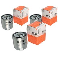 3X Mahle / Knecht Kraftstofffilter KC 76 Fuel Filter