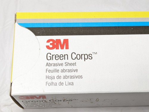 PACK OF 100 3M Green Corps Stikit Abrasive Sheets 80D 2-3/4