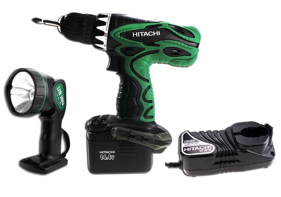 Hitachi DS14DVF3 Akkubohrschrauber-Set 14.4 V inkl. Lampe & Koffer | eBay