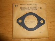 NOS Water Outlet Thermostat Gasket 1960 Chrysler Valiant Dodge Dart 6 Cyl H5