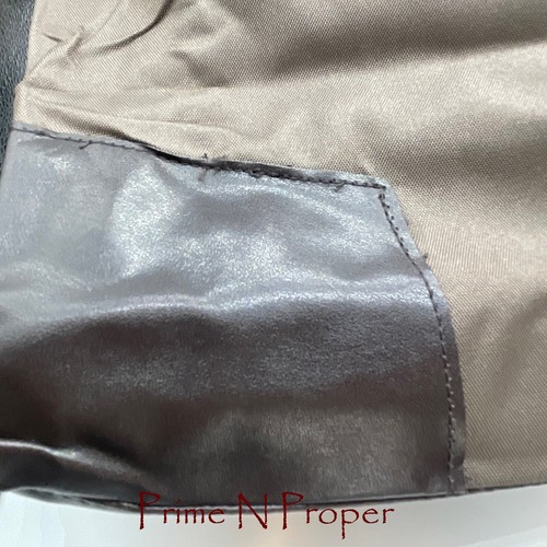 YSL Parfums Brown Nylon Canvas Tote Bag W/ Faux Leather Trim - 第 7/7 張圖片
