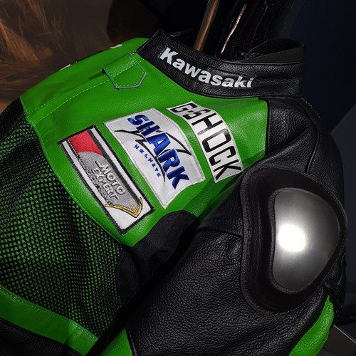 KAWASAKIMan'sMotorbike Jacket/Like NEW/4XL/Armp2Armp65cm/Around Waist121cm/L70cm - Picture 18 of 24