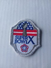 NFL Super Bowl X ORANGE BOWL Super Bowl Souvenir Patch