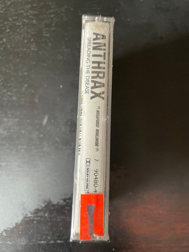 Sealed 1985 Anthrax Spreading the Disease Cassette Tape - Picture 3 of 6