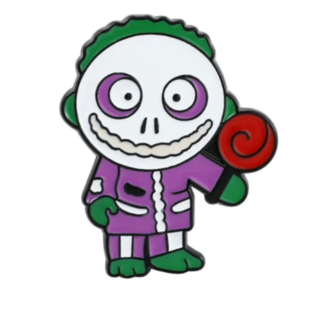 Metal Enamel Lapel Pin Creepy Nightmare Boy