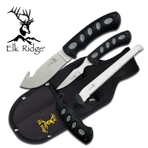 New Elk Ridge Hunting Set Fixed Blade Knife ER-252