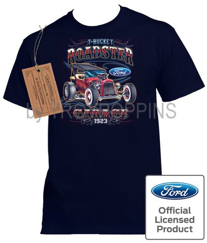 1-CAMISETA GRÁFICA PARA HOMBRE WEAR-ROADSTER GARAJE FORD T-BUCKET 1923 COCHE CLÁSICO SHOW - Imagen 6 de 6