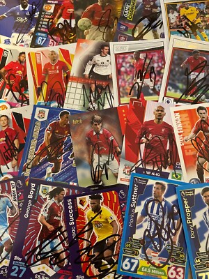 match attax, Shoot Out und andere signierte Karten.40