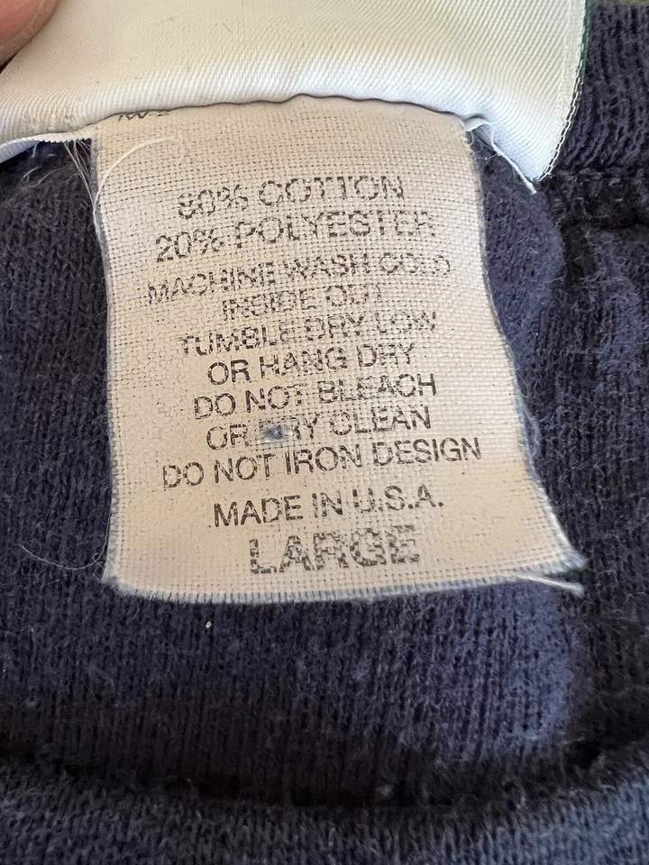 Idaho VTG Sweatshirt Mens Large Blue U.S. Flag Embroidered Patriotic  - Image 3 of 4