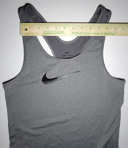 Nike Dri - Fit Canotta Donna Grigio per Esercizi Atletici Taglia S - Foto 10 di 12
