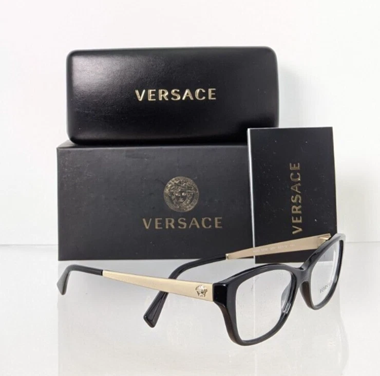 Brand New Authentic Versace Eyeglasses MOD. 3236 GB1 52mm Frame