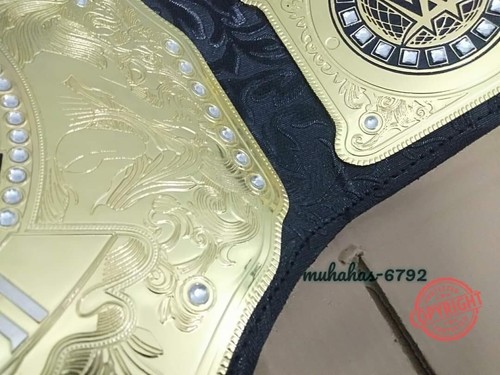 NEW World Heavy Weight Championship Replica Title Belt Adult Size 2mm Brass - Picture 8 of 11
