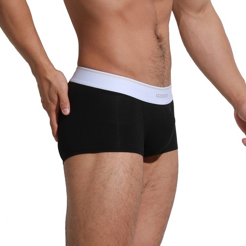 DESMIIT Para Hombre Simple Bolsa en U Calzoncillos Modal Boxer-Breve Elasticidad Ropa Interior - Imagen 6 de 15