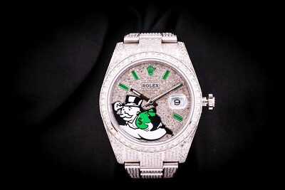 Rolex Datejust 41 126300 Bust Down Iced Out Monopoly Diamonds | eBay