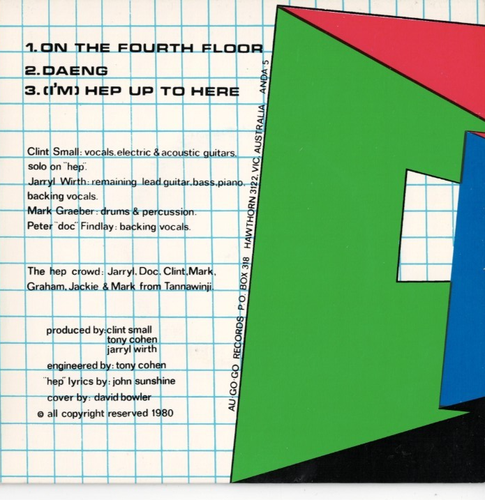 CLINT SMALL On the Fourth Floor 7" VINYL w/PS 80s POWERPOP Little Murders - Foto 2 di 2