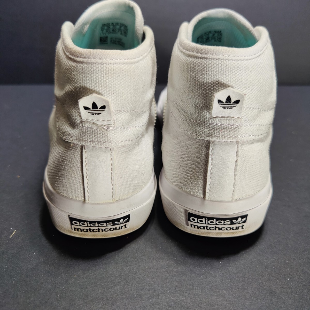 Size 7- adidas Matchcourt RX High Triple White BY 3402 | eBay