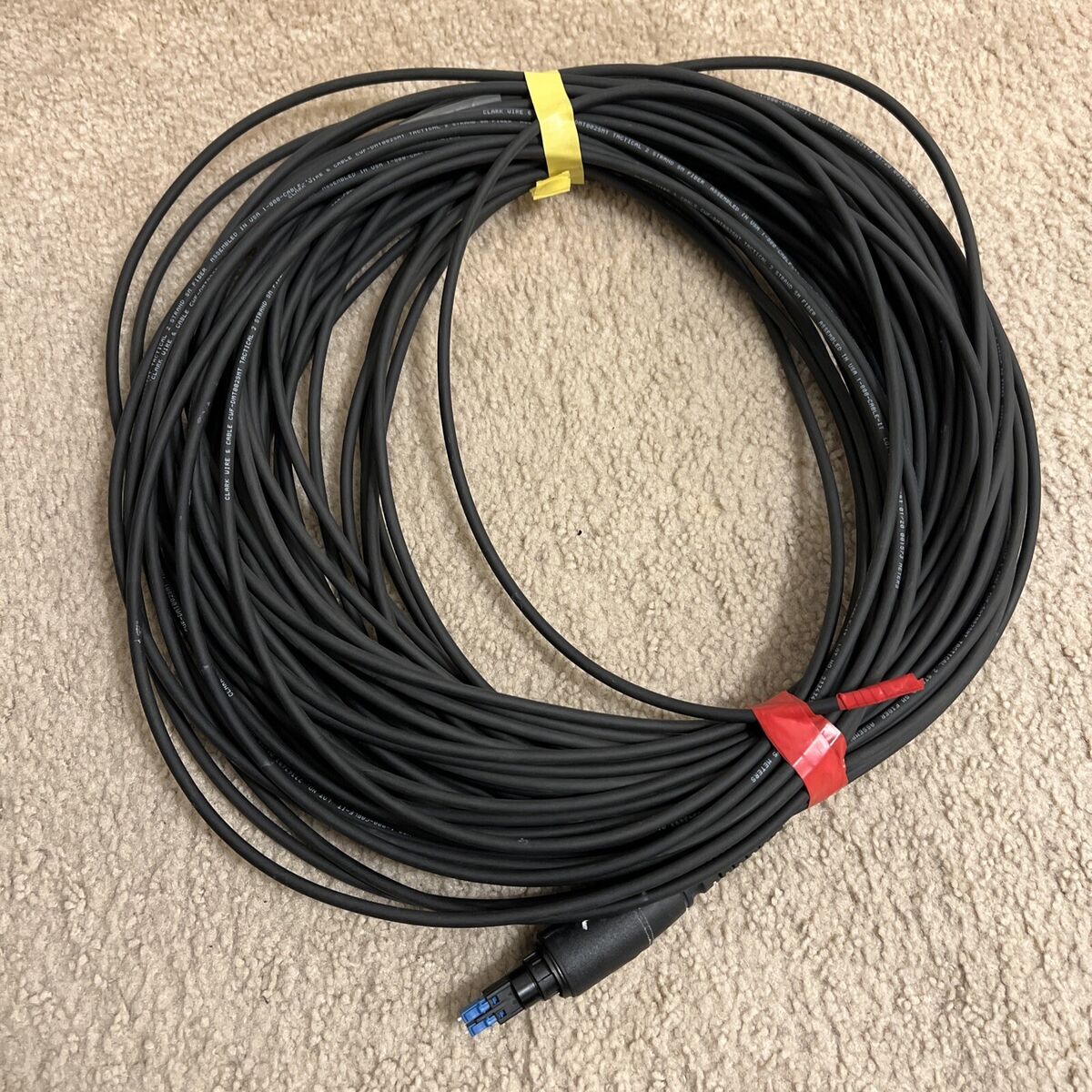 CLARK WIRE CWF DMT002SMT Tactical 2 Strand SM Fiber, 126 Ft CLARK WIRE CWF DMT002SMT Tactical 2 Strand SM Fiber, 126 Ft