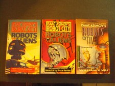 3 Isaac Asimov Robot City PBs Robots And Aliens  Bks 4-5;Robots In Time ID:84644