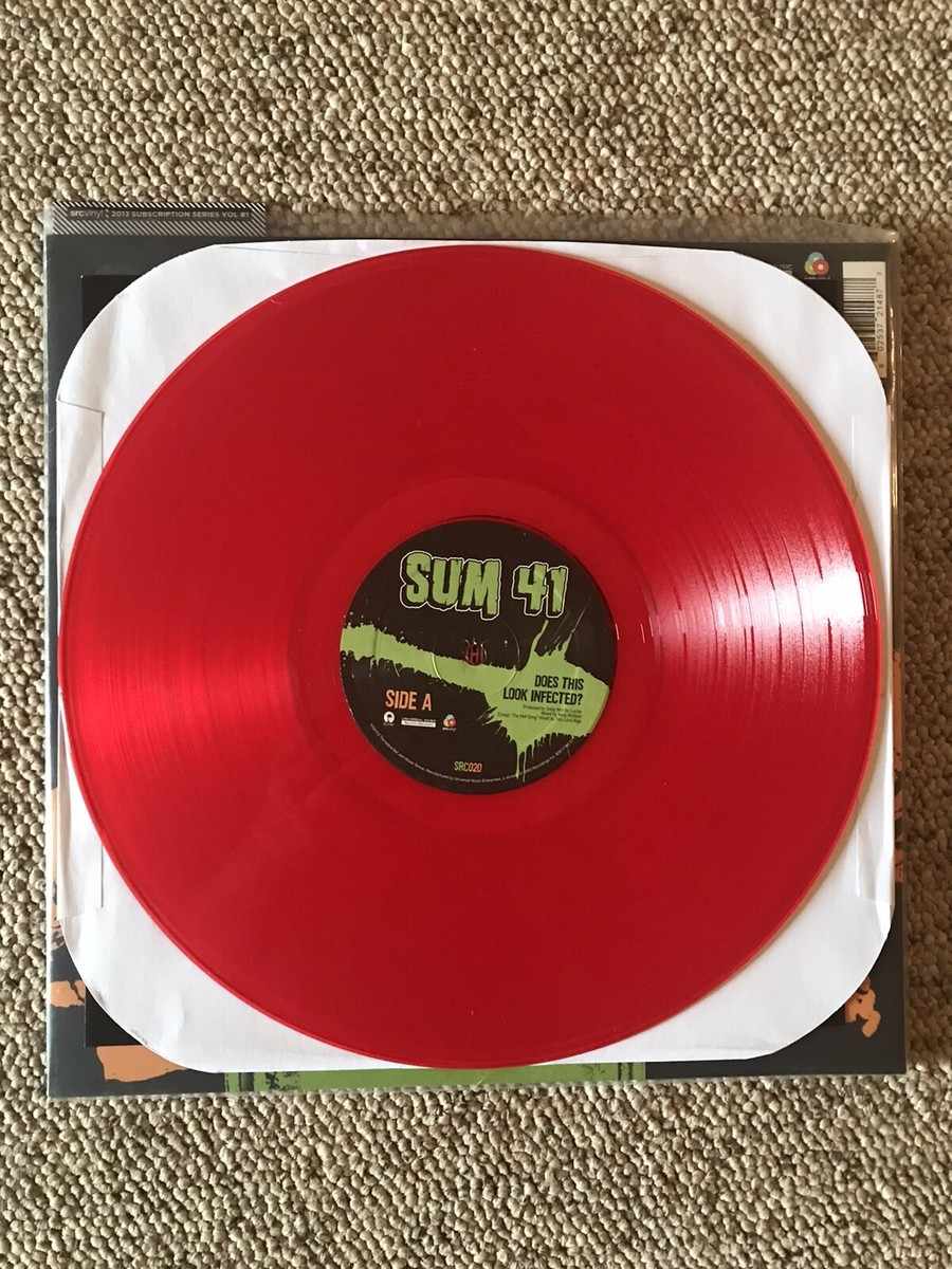 Sum 41 Does This Look Infected? LP RARE NUMBERED RED TRANSLUCENT