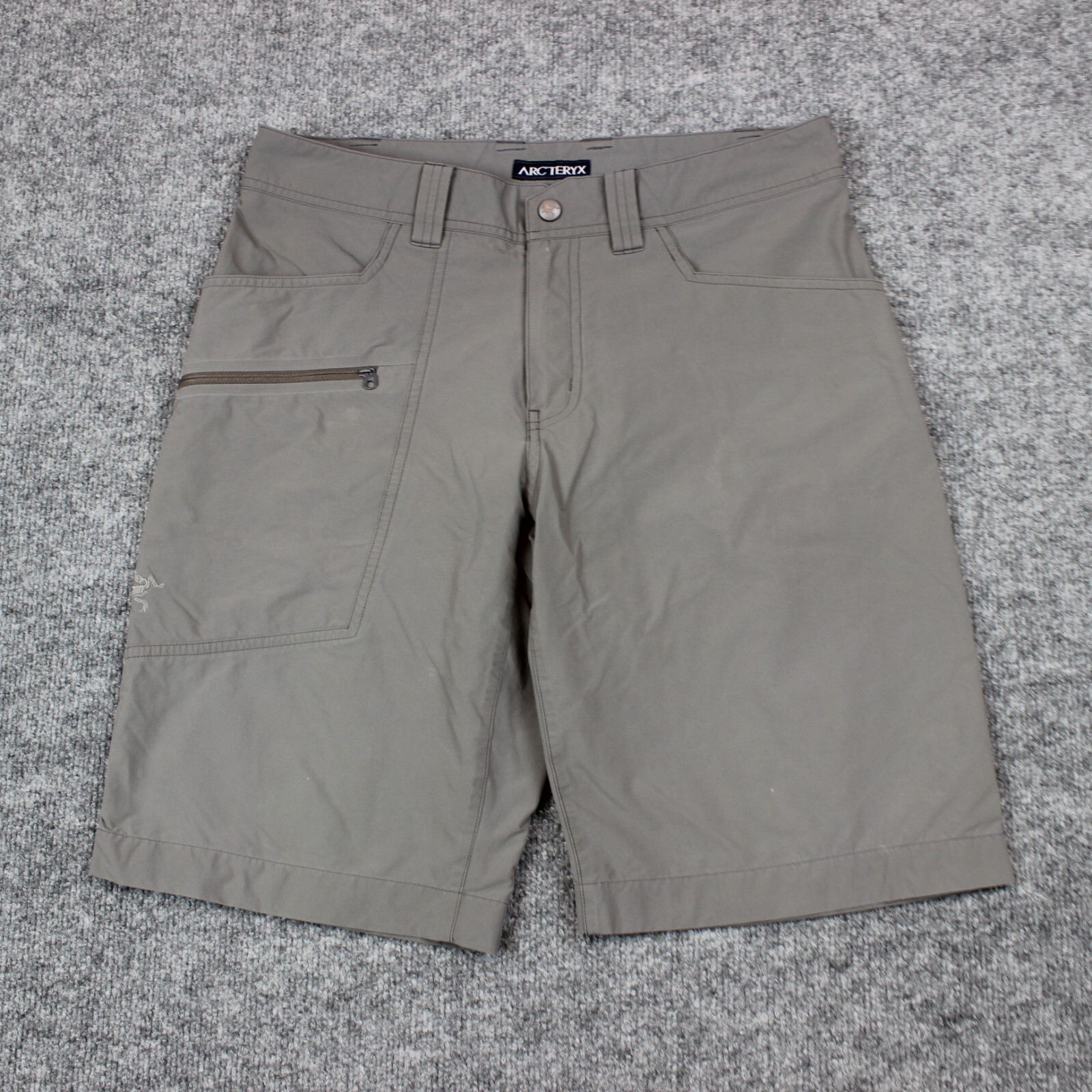 ARC'TERYX Arcteryx pantaloncino uomo 30 9" cucitura interna grigio escursionismo outdoor nylon poliestere